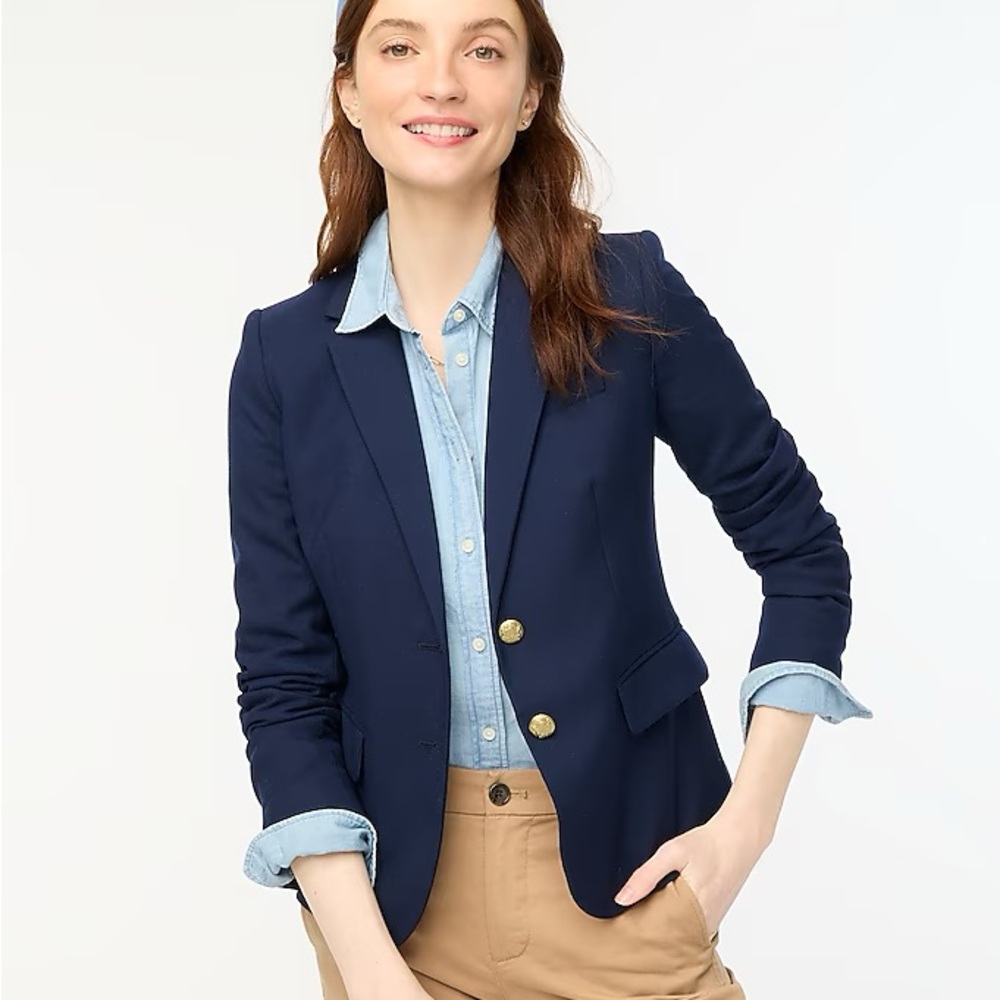 J crew navy blue blazer 00